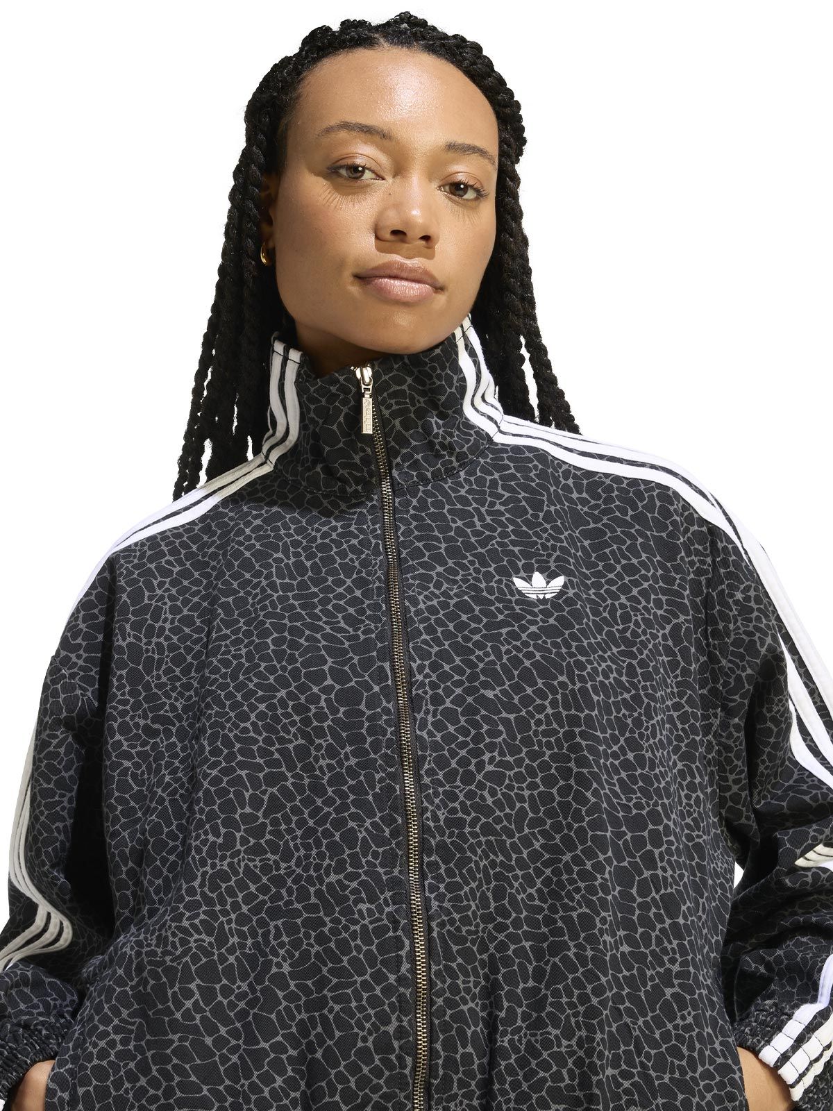 animalier adidas Firebird AOP oversize jacket | Quaranta Boutique